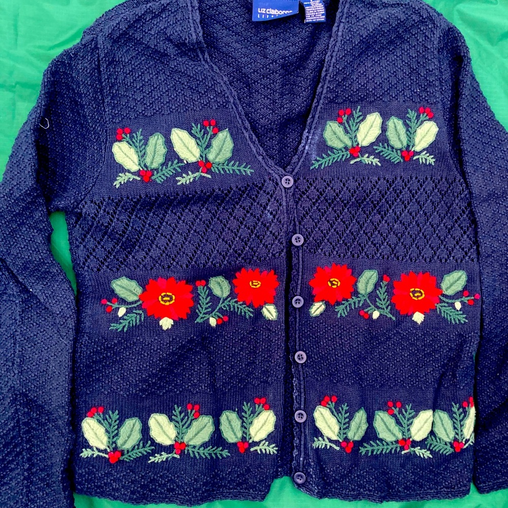 Winter Cardigan Button Sweater - image 1